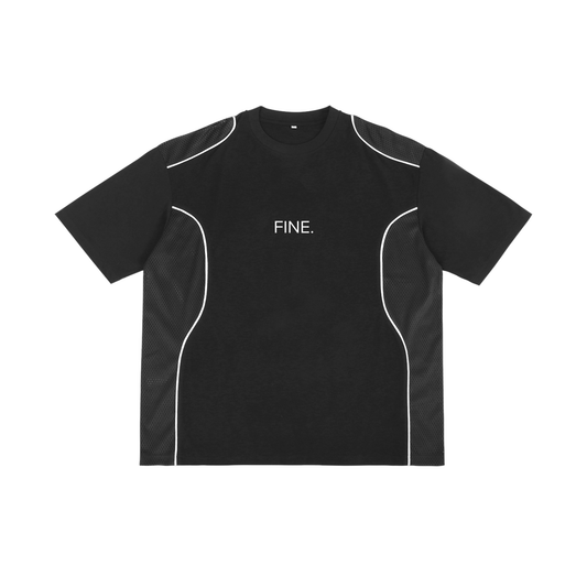 Fine. Contrast Piped Panel T-Shirt