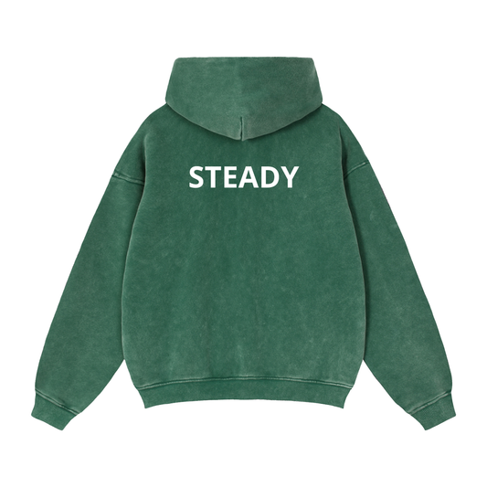 Steady Zip-Through Boxy Fleece Hoodie