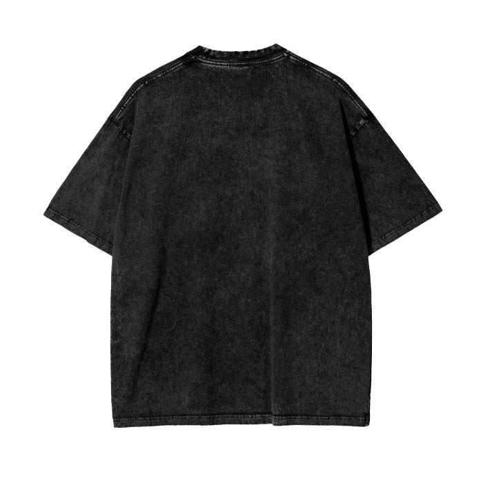 Emotional Wreck Acid Wash Oversize T - Shirt - Everything's Fine