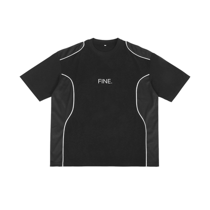 Fine. Contrast Piped Panel T-Shirt