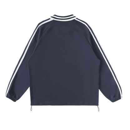 1994 Striped Collared Sweatshirt