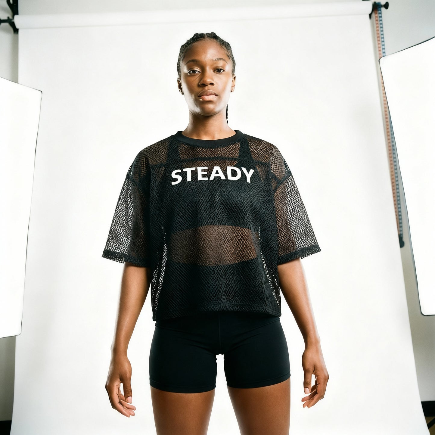Steady Boxy Net Tee