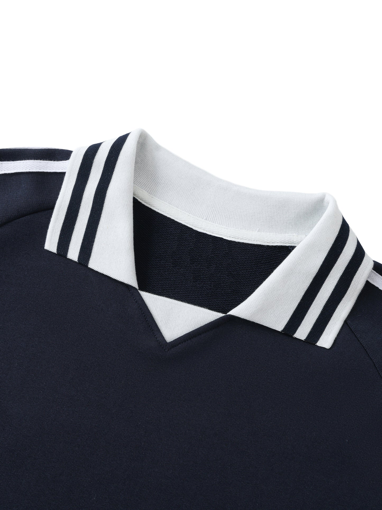 1994 Striped Collared Sweatshirt