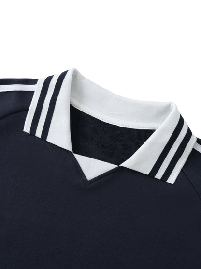 1994 Striped Collared Sweatshirt