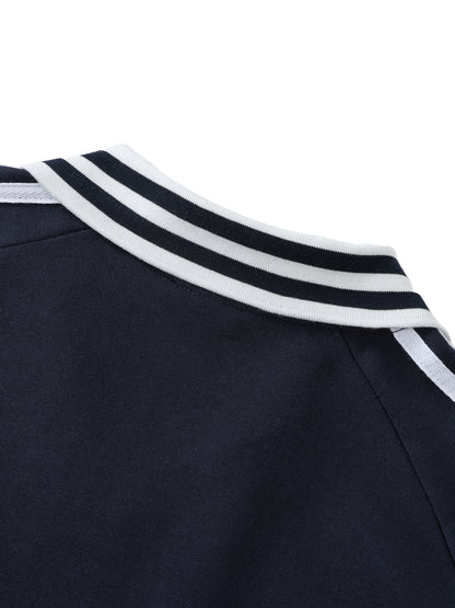 1994 Striped Collared Sweatshirt
