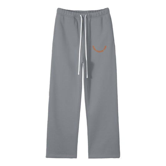 Slate Gray Straight Leg Pants - Everything's Fine