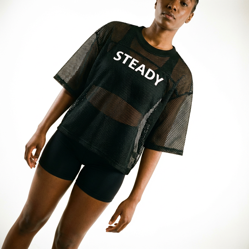 Steady Boxy Net Tee